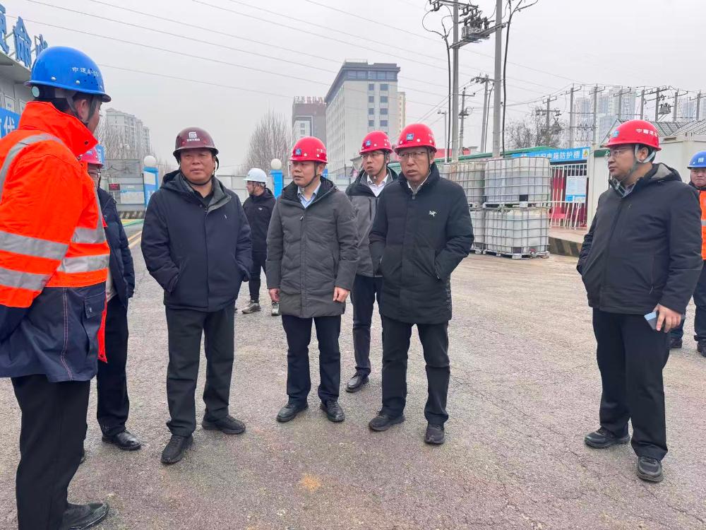 市轨道办主要领导带队督导检查轨道交通1号线三期工程